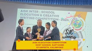 AISK elocution competition host Saptashri Gyanpeeth staugustine elocutioncompetition kalimpong [upl. by Terle]