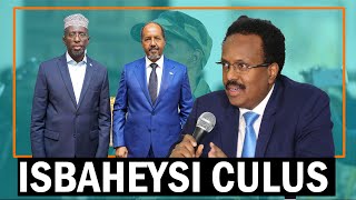 SHIIKH SHARIIF IYO FARMAAJO OO KU DHAWAAQAY ISBAHEYSI CUSUB amp XASAN SHIIKH OO KA NAXSAN [upl. by Annalla]