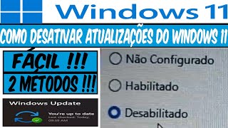 Como desativar as atualizações automáticas no Windows 11 [upl. by Mignon997]