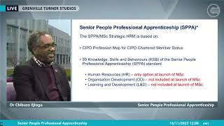 Webinar Discover our new Senior People Professional Apprenticeship with Strategic HRM MSc [upl. by Akinod]