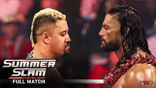 Roman Reigns vs Solo Sikoa SummerSlam 2024  Last Man Standing Match [upl. by Kurtzman46]