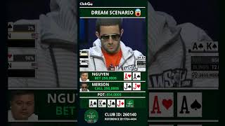 Dream Scenario highstakes poker clubgg videoshortsyoutube [upl. by Ahsiki645]