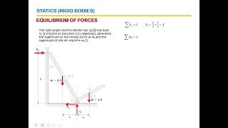 Statics 2 Rigid Bodies  Equilibrium 5 [upl. by Roinuj]