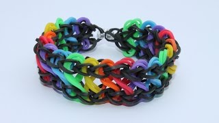 Rainbow Loom Nederlands Double Infinity Rondom 1 loom Full [upl. by Lehcyar350]