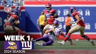 Minnesota Vikings vs New York Giants Game Highlights  NFL 2024 Season [upl. by Gal]