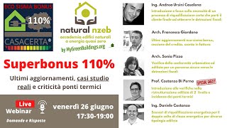 Webinar Superbonus 110 Scenari di Interventi di Riqualificazione Energetica [upl. by Eissirc37]