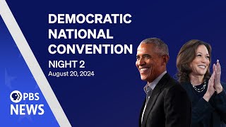 WATCH LIVE 2024 Democratic National Convention  DNC Night 2  PBS News special coverage [upl. by Nagard146]