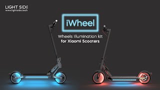 iWheel  Wheels illumination kit for Xiaomi Scooters 4 Ultra 4 Pro etc  concept [upl. by Scrogan]