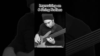 Improvised Fretless Solo fretlessbass bass bassguitar jazz [upl. by Keram]