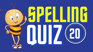 Spelling Quiz 20 Spelling Bee Test Vocabulary Test Hard Words [upl. by Ahsitak]