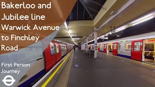 London Underground First Person Journey  Warwick Avenue to Finchley Road via Baker Street [upl. by Mora]