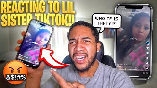 I REACTED TO MY 15 YEAR OLD SISTER TIKTOK AND THIS HAPPENED [upl. by Ynnhoj]