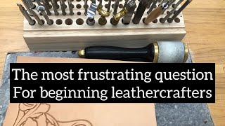 I wish I had this answer when I started tooling leather [upl. by Kcirdes]