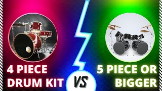 4 Piece Drum Kit vs 5 Piece or More Which is Better [upl. by Einiffit]