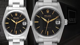 Rolex OysterDate Precision Silver Dial Midsize Steel Vintage Watch 6466  SwissWatchExpo [upl. by Odracer]