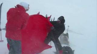 Hilleberg Windsack tested during a Snow Blizzard SylarnaSweden [upl. by Wendolyn]