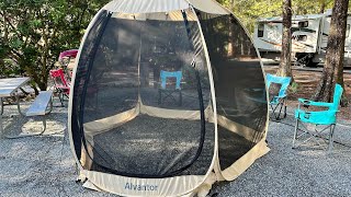 Alvantor 10x10 Pop Up Tent  Setup and Walk Around  Quick Review [upl. by Yelrebmik]