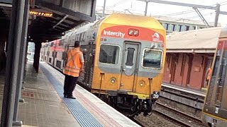 Sydney trains V set V21 And V39 CCN to Newcastle interchange [upl. by Nosyarg]