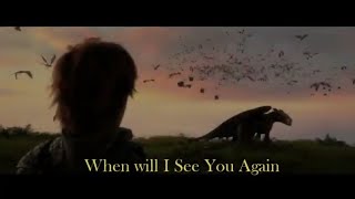 Together From Afar with Lyrics  How To Train Your Dragon The Hidden World  HTTYD 3 Soundtrack [upl. by Ulrika]