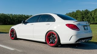 MERCEDES BENZ C450 AMG START UP WEISTEC DOWNPIPES  STAGE 2 [upl. by Georgiana396]