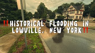 HISTORIC FLOODING in Lowville New York HOMES and RESTAURANTS ruined￼￼ [upl. by Pelligrini929]