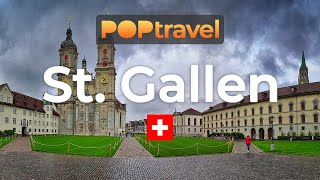 Walking in ST GALLEN  Switzerland 🇨🇭 Rainy Day  4K 60fps UHD [upl. by Tebzil117]