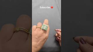 Dollar bill ring 💵💍🤑🤩 dollarbillorigami [upl. by Quirita]