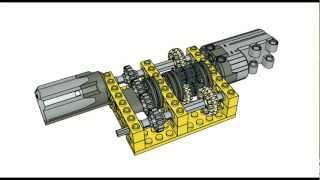 Lego Technic 3Speed Servo Gearbox [upl. by Hirza]