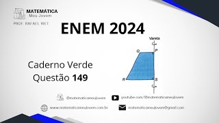 ENEM 2024  Questão 149  Geometria Espacial  Para obter um sólido de revolução rotação de 360° em [upl. by Audrye847]