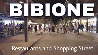 Bibione Italy  Evening Walking Tour 4K UHD [upl. by Cristiona]