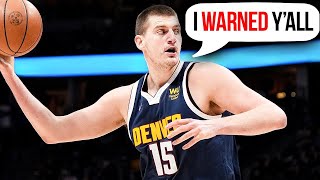 Nikola Jokic Just Punched The NBA In The Throat [upl. by Sacttler]