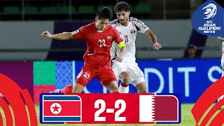 DPR Korea  Qatar  Highlights  AsianQualifiers  Road To 26 [upl. by Dabney]