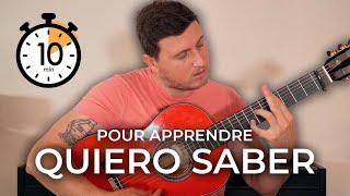 Joue quotQuiero saberquot des gipsykings en moins de 10 minutes [upl. by Eire838]