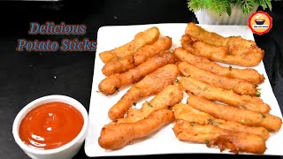 Easy Tasty Potato Sticks Recipe  Quick Aloo Sticks  Cook With Unzur [upl. by Ossy]