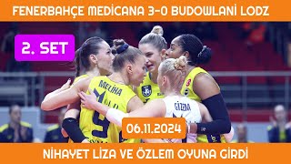 Fenerbahçe Medicana 30 Budowlani Lodz Şampiyonlar Ligi Maçı 06112024 clvolleyw melissavargas [upl. by Missie]