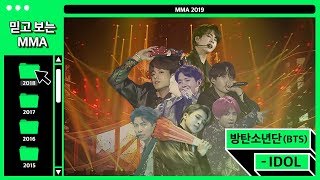 믿고보는MMA ※소름주의※ 방탄소년단BTS  IDOL Fullver 멜론 MELON [upl. by Eniac]