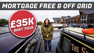 £35K BOAT TOUR NARROWBOAT LIFE MORTGAGE FREE AND OFF GRID [upl. by Yul298]