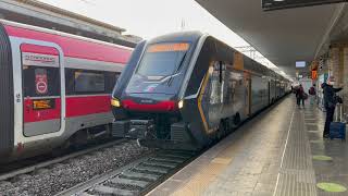 Hitachi Rock ETR 521 in partenza dalla stazione di Padova [upl. by Korey]