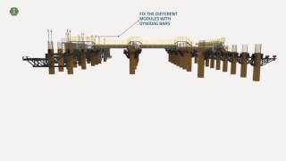 Vídeo render Self Launching falsework by Rúbrica Maritime [upl. by Mcquade]