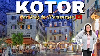 KOTOR MONTENEGRO Travel Vlog  What To See Do amp Eat In One Day [upl. by Llehcim]