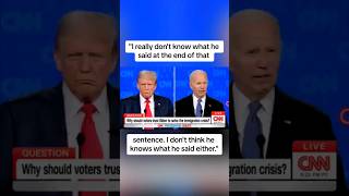 Biden Incoherent at the Debate biden bidenharris trump debate2024 presidentialdebate2024 [upl. by Cheston824]