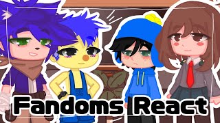 Fandoms React  DHMIS MHA Sonic and South Park [upl. by Rhianna]