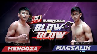 Michael Mendoza vs Enrique Magsalin  Manny Pacquiao presents Blow by Blow  Full Fight [upl. by Hcurab962]