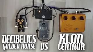 The best Klon Centaur clone Decibelics Golden Horse VS Klon Centaur Gold [upl. by Lrub847]