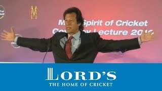 MCC Spirit of Cricket Cowdrey Lecture  Imran Khan [upl. by Beffrey]