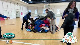 Puritan Cleaners Coats For Kids 2023 visits Veritas School [upl. by Ednyl]