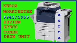 XEROX 59455955 PHOTOCOPIER MACHINE REVIEW SPECS [upl. by Llennod]