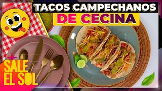 Receta de Tacos Campechanos de cecina con la Chef Ingrid Ramos  Sale el Sol [upl. by Stanwin]