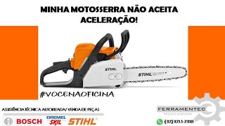 Minha motosserra não aceita aceleração MS 170 Stihl [upl. by Eveineg]