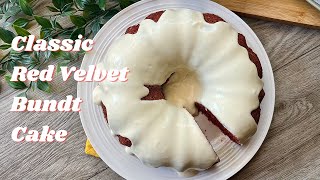 The BEST Classic Red Velvet Bundt Cake with Cream Cheese Frosting Soft and Moist  ASMR [upl. by Johathan]